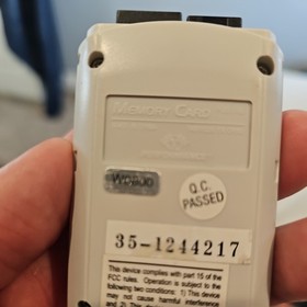 Sega Dreamcast P-20-316E Performance Memory Card Vintage Orange Label