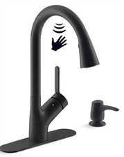 Kohler Setra Touchless Pull Down Kitchen Faucet in Matte Black K-R22898-SD-BL