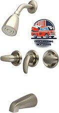 Grifo para ba era y ducha, n quel cepillado, ca o de 12,7 cm 5 pulgadas US NEW