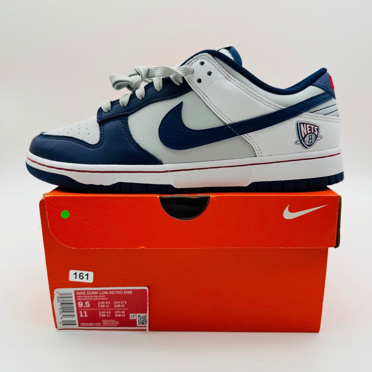 Size 9.5 - NBA x Nike Dunk EMB Low 75th Anniversary - Nets for