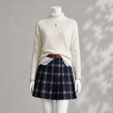 Aritzia Wilfred Cyprie Sweater XXS Ivory Merino Wool Minimalist Work Pullover