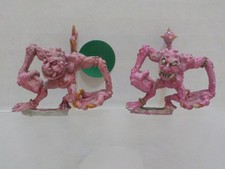 G048 Warhammer 40k 2x Pink Horrors of Tzeentch Chaos Daemons Metal painted