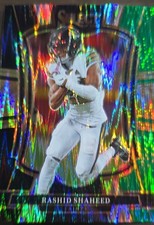 2025 Panini Select - Premier Level Rashid Shaheed #142 Black & Green Shock Prizm