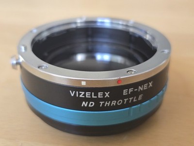 Objektiv-Adapter Vizelex ND Throttle Canon EF Lens an Sony Nex Kamera ND4-256