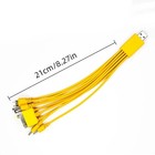 10 in 1 Universal USB Charger Cable For Mobile Phones iPhone Mp3 Nokia Samsung