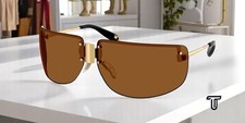 TORY BURCH TY5015M 334373 Shiny Gold Brown 75 mm Women's Sunglasses