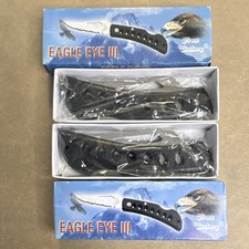 Frost Cutlery Eagle Eye III 15-109B Pocketknife Combo Blade Black Plastic Lockb…