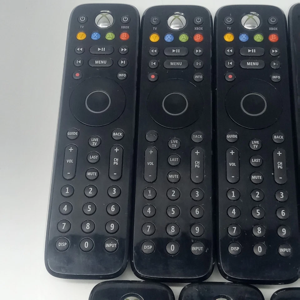 Microsoft Xbox 360 Negro Medios Control Remoto Lote OEM Modelo 1493 Lote De 7 Foto 2 de 4