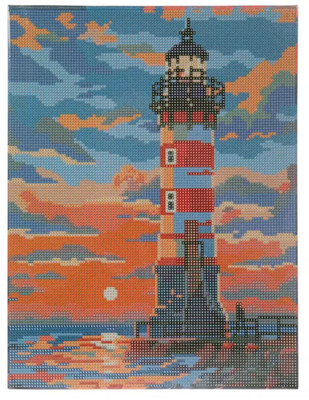 STRETCHED CANVAS DIAMOND DOT ART KITS - HOBBY LOBBY- Lighthouse