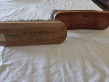Set Of Horsehair Shoe/Boot Brushes Made In USA. Vintage