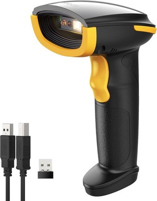 Inateck Barcode Scanner kabellos BCST-23, 1D 2D QR Code Scanner 3-in-1