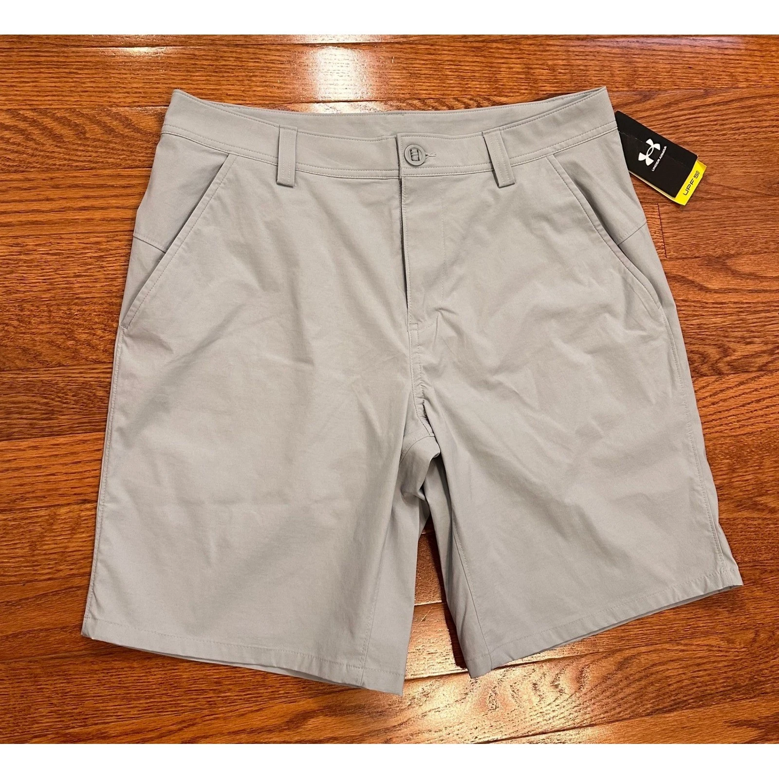 New Under Armour Fish Pro 2.0 Shorts Mens 32 Gray Fishing Hiking Stretch UPF 50