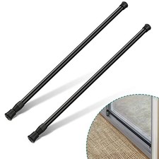 2 Pcs Window Security Bar, Adjustable Sliding Glass Door Bar Sliding Door