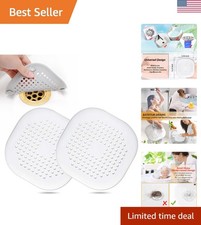 Hair Drain Catcher,Square Drain Cover for Shower Silicone Hair Stopper with S...