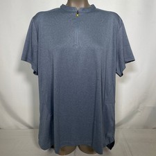McDonald's Heather Blue Quarter Zip Crew Uniform Polo Shirt Women's 2XL-R