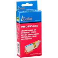 Icolor Tintenpatrone FüR Epson (Ersetzt T2632 / 26XL), Cyan