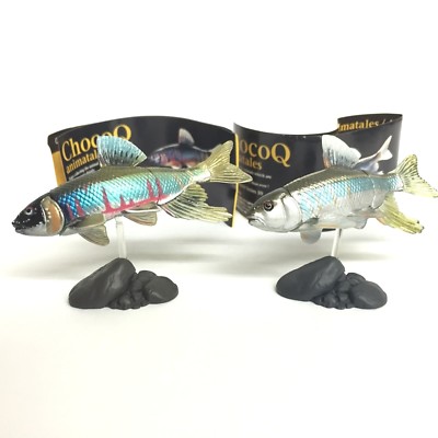 Choco Q Mini Figure Fish Japanese Pale Chub 2pcs Set Kaiyodo Japan choco egg