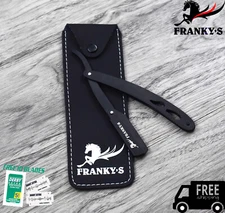 Classic Straight Steel Edge Barber Razor Folding Shaving Knife+ 10 pcs Blades US