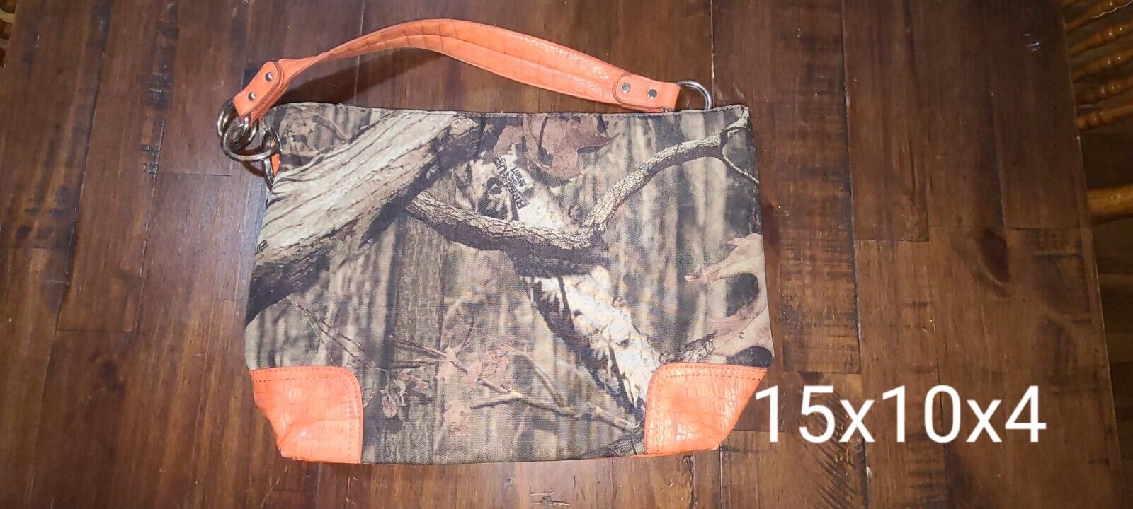 orange and camo purse bag - image 1