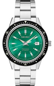 seiko men's automatic presage stainless steel bracelet watch 40.5 mm