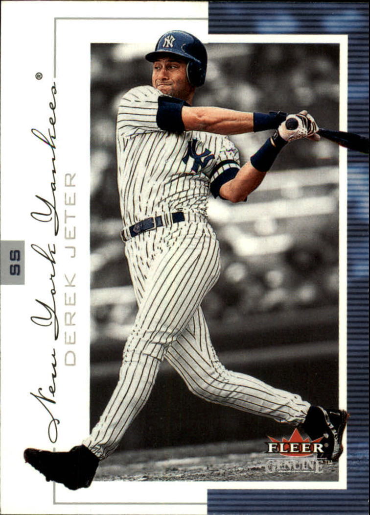 小物 Jeter 2001 Fleer Genuine #1 Derek Jeter - NM-MT | eBay