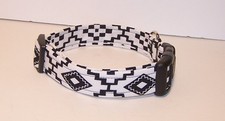 Wet Nose Designs Black  White Aztec Dog Collar Tribal Southwestern