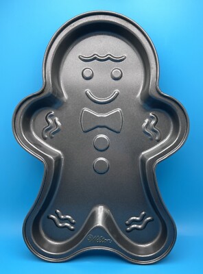 Wilton Ginger Bread Boy Cake Cookie Baking Pan 11'' x 8'' 