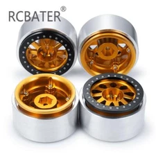RCBATER 4PCS 2.9'' Beadlock Wheel Rims Upgrade for Axial 1/6 RC SCX6 Crawler Car