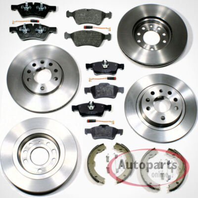 Bremsen Set Ø 330 mm + Beläge Backen vorne hinten für Mercedes ML M Klasse W164
