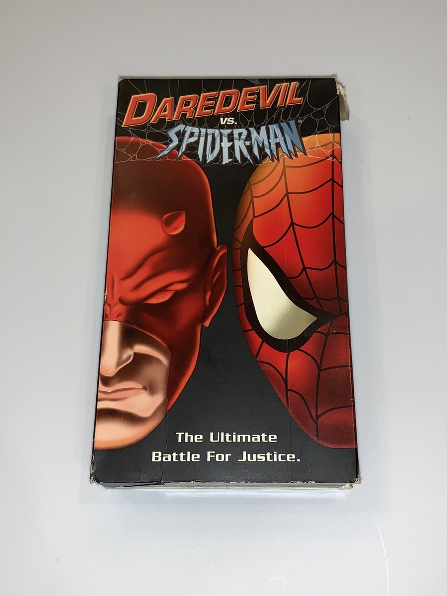 Daredevil Vs. Spider-Man (VHS, 2003) Rare OOP Marvel Comics