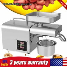 Electric Stainless Steel Automatic Nut Seeds Oil Press Machine Presser Extractor