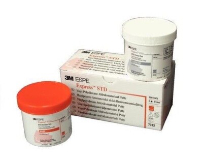 3M EXPRESS STD VPS IMPRESSION PUTTY 2 x 305 ML Base + Catalyst JARs 7312