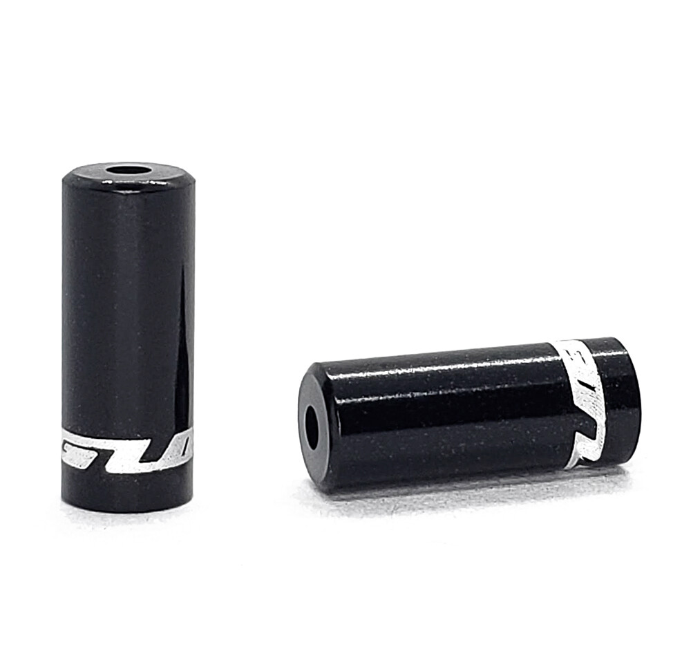 GUB Bicycle Cable Ferrules Black Aluminum 4mm (Shifter) and 5mm