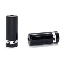 GUB Bicycle Cable Ferrules - Black Aluminum - 4mm (Shifter) and 5mm (Brake)