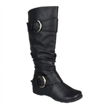 New Women's Top Moda  Best-80 Casual Comfort Slouch Mid Calf Boot- Blk Size 6