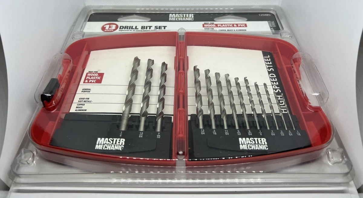 Master mechanic sale drill bit set