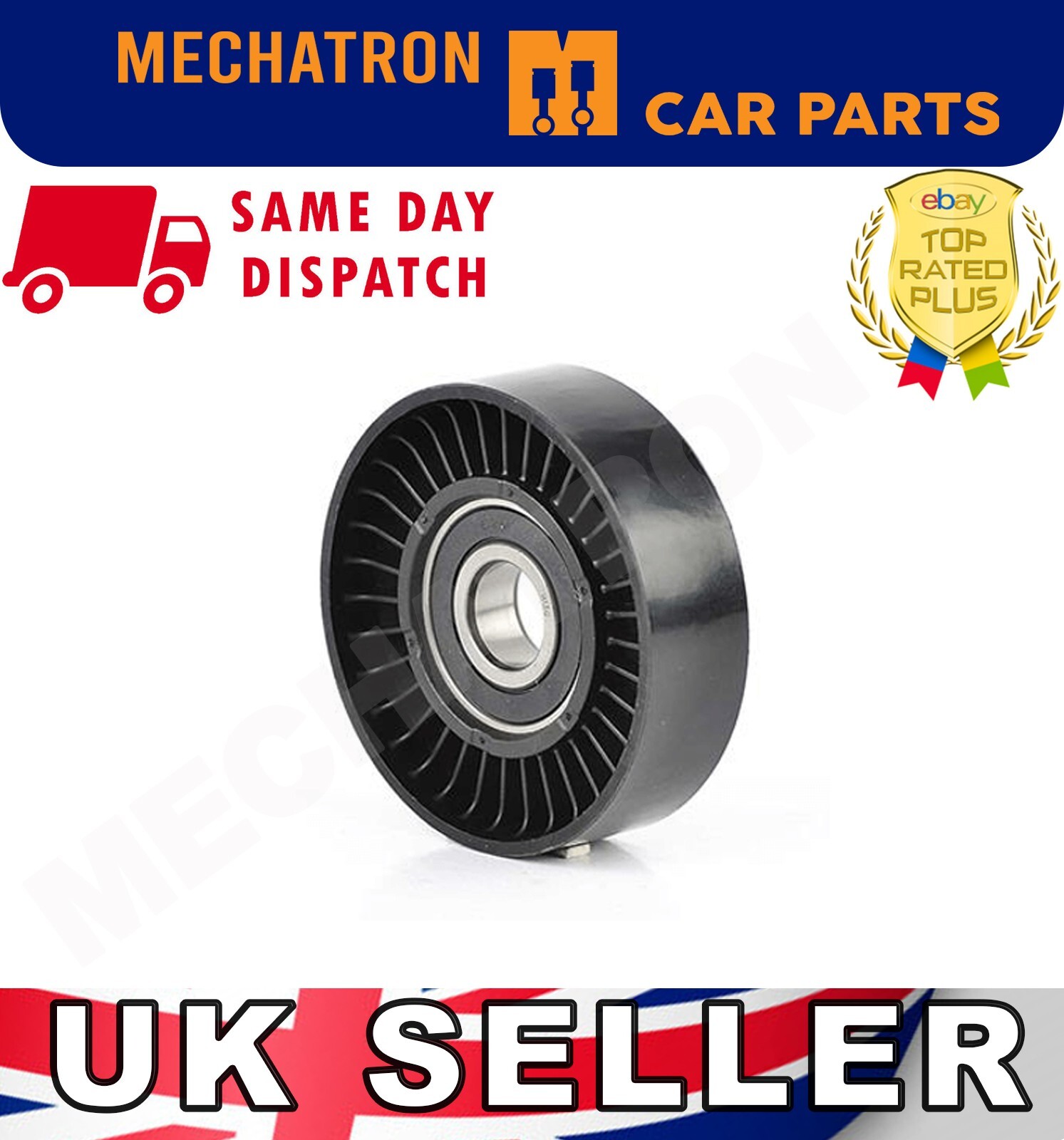 RENAULT TRAFIC VAUXHALL VIVARO MOVANO FAN BELT TENSIONER PULLEY V