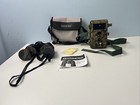 8x40 Binoculars Camo (W/ Case) Fully Coated Model 800887 + Trail Camera Untested