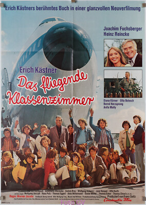 Plakat Das fliegende Klassenzimmer 1973 Joachim Fuchsberger, Erich Kästner