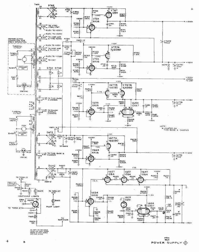 TEKTRONIX 545 535 FILAMENT TRANSFORMER 120120 GUITAR TUBE AMP POWER