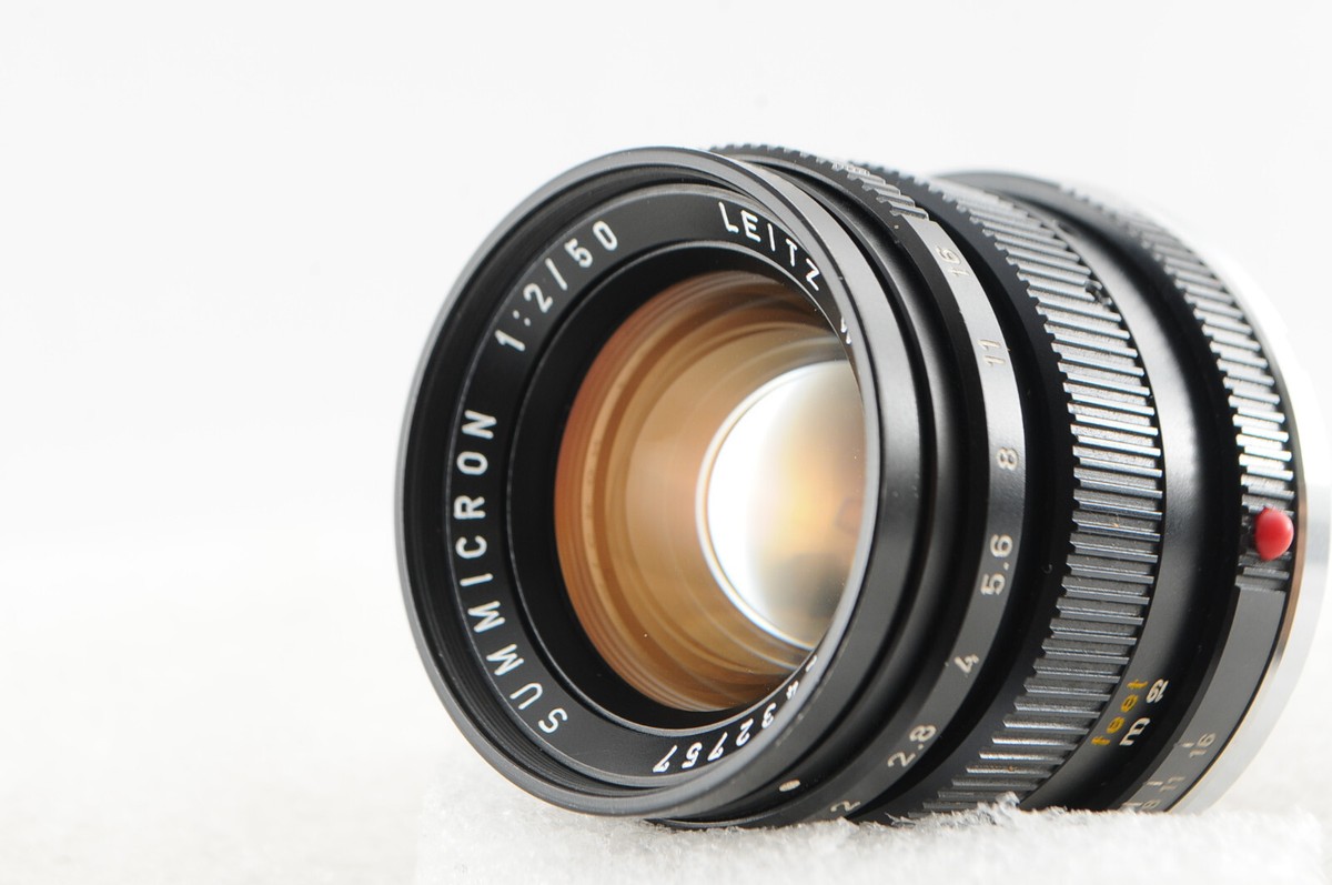 ◇265◇ MINT LENS in Pouch LEICA SUMMICRON-M 50mm f2【2nd】Black