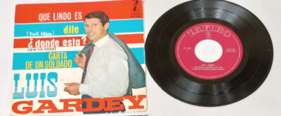 LUIS GARDEY, QUE LINDO ES, ZAFIRO 1963, DISCO DE VINILO, SINGLE