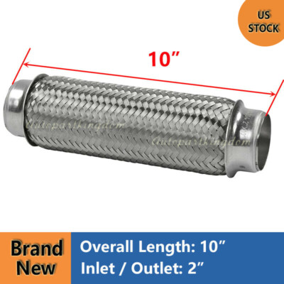 Exhaust pipe soft connection bellows muffler network 2'' x 10'' OL 10'' Flex Pipe