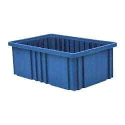 Quantum Storage DG92060 Blue Dividable Grid Container: 16-1/2'' x 10-7/8'' x 6''