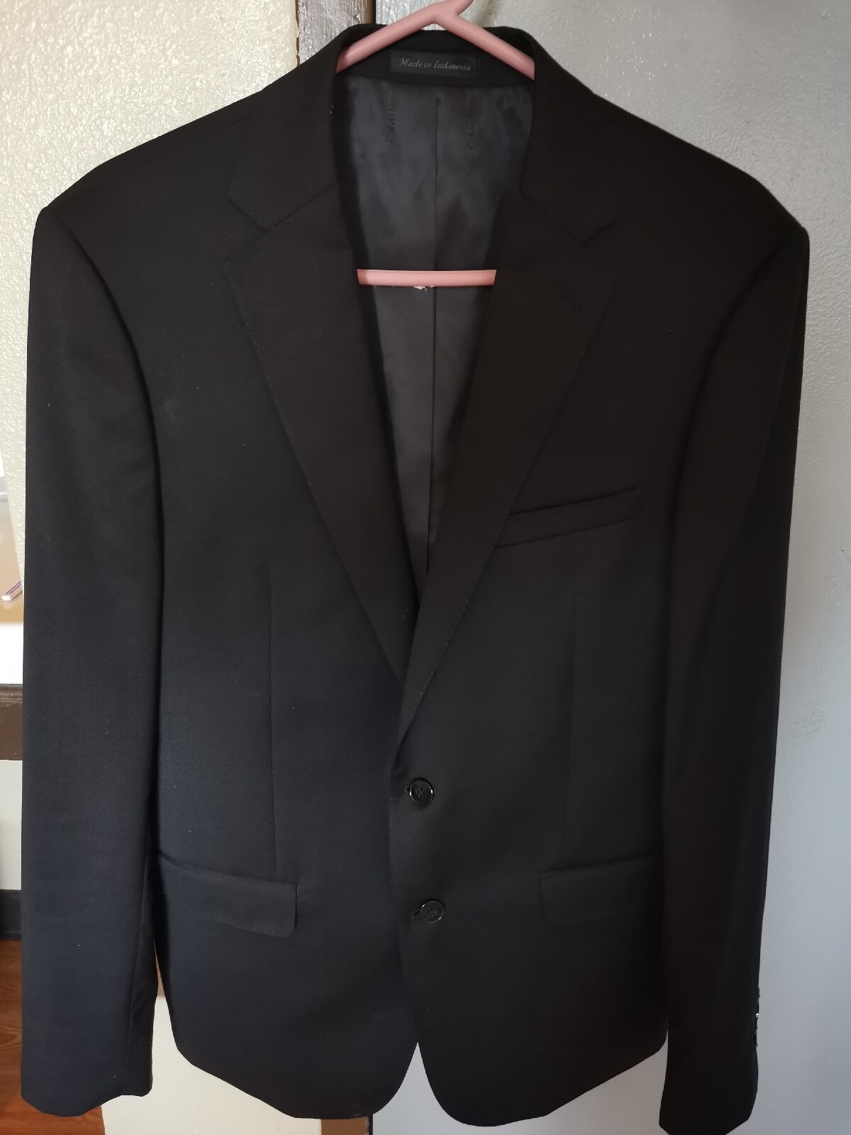 calvin klein black sport coat