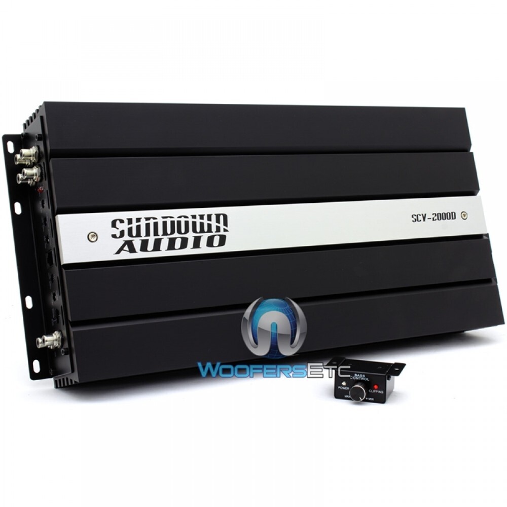 SUNDOWN AUDIO SCV-2000D CAR AMP 2000W RMS SUBWOOFERS SPEAKERS BASS