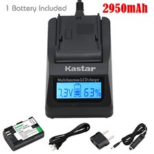 Kastar 1 Battery  Fast Charger kit for Canon LP-E6 LP-E6N LPE6 LPE6N LC-E6