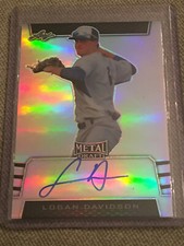 LOGAN DAVIDSON 2019 Leaf Metal SILVER Autograph #15/50 ATHLETICS PROSPECT
