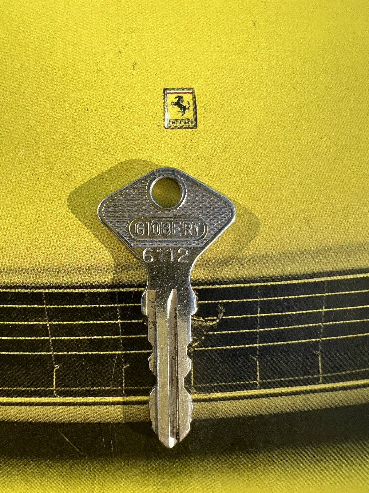 Ferrari 275 GTB/S 330 GTC/S Glove Box Lock TORINO Factory Original KEY#6112