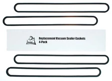 FoodSaver Upper & Lower Gasket Assembly Replacements - 4 Foam Sealer Gaskets 